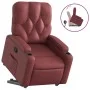 Reclining and lift-up armchair in artificial red wine leather. by , Armchairs - Ref: Foro24-3204776, Price: 283,62 €, Discoun...