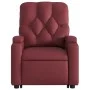 Reclining and lift-up armchair in artificial red wine leather. by , Armchairs - Ref: Foro24-3204776, Price: 283,62 €, Discoun...