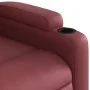 Reclining and lift-up armchair in artificial red wine leather. by , Armchairs - Ref: Foro24-3204776, Price: 283,62 €, Discoun...