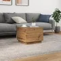 Artisan oak coffee table with LED lights 50x50x40 cm by , Coffee table - Ref: Foro24-857721, Price: 69,27 €, Discount: %