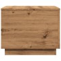 LED-Beistelltisch aus Eichenholzhandwerk 50x50x40 cm von , Couchtisch - Ref: Foro24-857721, Preis: 70,71 €, Rabatt: %