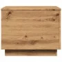 Artisan oak coffee table with LED lights 50x50x40 cm by , Coffee table - Ref: Foro24-857721, Price: 69,27 €, Discount: %