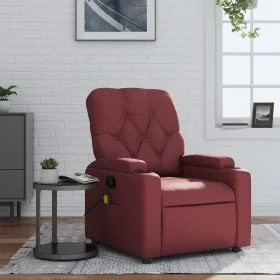 Sillón de masaje reclinable cuero sintético rojo tinto von , Sessel - Ref: Foro24-372514, Preis: 180,67 €, Rabatt: %