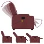 Sillón de masaje reclinable cuero sintético rojo tinto by , Armchairs - Ref: Foro24-372514, Price: 180,67 €, Discount: %