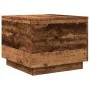 Mesa de centro con luces LED madera envejecida 50x50x40 cm by , Coffee table - Ref: Foro24-857720, Price: 57,72 €, Discount: %