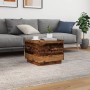 Mesa de centro con luces LED madera envejecida 50x50x40 cm by , Coffee table - Ref: Foro24-857720, Price: 58,62 €, Discount: %