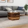 Mesa de centro con luces LED madera envejecida 50x50x40 cm by , Coffee table - Ref: Foro24-857720, Price: 57,72 €, Discount: %