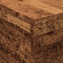 Mesa de centro con luces LED madera envejecida 50x50x40 cm by , Coffee table - Ref: Foro24-857720, Price: 58,62 €, Discount: %