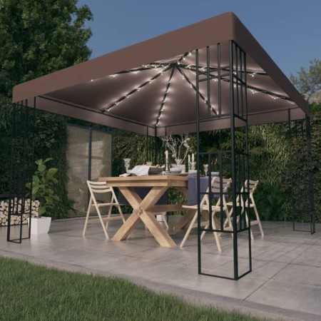 Garden gazebo tent with 3x3 m taupe LED light strip by , Tents and gazebos - Ref: Foro24-3070324, Price: 255,55 €, Discount: %