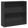 Estantería de madera contrachapada negro 80x24x75 cm de , Librerías y estanterías - Ref: Foro24-800892, Precio: 57,11 €, Desc...