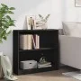 Estantería de madera contrachapada negro 80x24x75 cm de , Librerías y estanterías - Ref: Foro24-800892, Precio: 57,11 €, Desc...