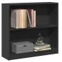 Estantería de madera contrachapada negro 80x24x75 cm de , Librerías y estanterías - Ref: Foro24-800892, Precio: 57,11 €, Desc...