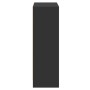 Estantería de madera contrachapada negro 80x24x75 cm de , Librerías y estanterías - Ref: Foro24-800892, Precio: 60,77 €