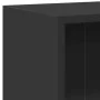 Estantería de madera contrachapada negro 80x24x75 cm de , Librerías y estanterías - Ref: Foro24-800892, Precio: 57,11 €, Desc...