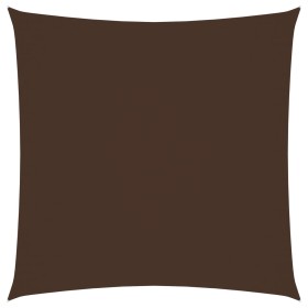 Toldo de vela cuadrado tela Oxford marrón 6x6 m de vidaXL, Sombrillas - Ref: Foro24-135802, Precio: 106,23 €, Descuento: %