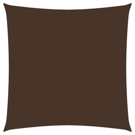 Toldo de vela cuadrado tela Oxford marrón 6x6 m de vidaXL, Sombrillas - Ref: Foro24-135802, Precio: 104,05 €, Descuento: %