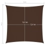 Square brown Oxford fabric sail shade 6x6 m by vidaXL, Umbrellas - Ref: Foro24-135802, Price: 106,23 €, Discount: %