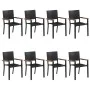 9-piece black garden dining set by , Garden sets - Ref: Foro24-3067902, Price: 683,26 €, Discount: %