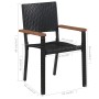 Neunteiliges Gartenspeiseset in Schwarz von , Gartensets - Ref: Foro24-3067902, Preis: 711,88 €, Rabatt: %
