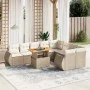 Juego de sofás jardín con cojines beige 10 pzas ratán sintético de , Conjuntos de jardín - Ref: Foro24-3272353, Precio: 757,1...