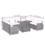 Garden sofa set with beige cushions, 10 pieces, synthetic rattan by , Garden sets - Ref: Foro24-3272339, Price: 817,72 €, Dis...