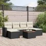 7-piece garden dining set with black synthetic rattan cushions by , Garden sets - Ref: Foro24-3256574, Price: 386,75 €, Disco...