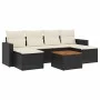 7-piece garden dining set with black synthetic rattan cushions by , Garden sets - Ref: Foro24-3256574, Price: 386,75 €, Disco...
