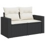Set de comedor de jardín 7 pzas y cojines ratán sintético negro de , Conjuntos de jardín - Ref: Foro24-3256574, Precio: 392,1...