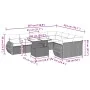 Garden sofa set with beige cushions, 10 pieces, synthetic rattan by , Garden sets - Ref: Foro24-3268758, Price: 830,08 €, Dis...