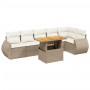 Garden set with 7 pieces of sofas and beige synthetic rattan cushions. by , Garden sets - Ref: Foro24-3272206, Price: 528,15 ...