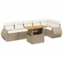 Garden set with 7 pieces of sofas and beige synthetic rattan cushions. by , Garden sets - Ref: Foro24-3272206, Price: 559,69 ...