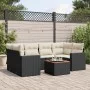 7-piece garden dining set with black synthetic rattan cushions by , Garden sets - Ref: Foro24-3256350, Price: 434,04 €, Disco...