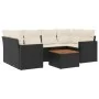7-piece garden dining set with black synthetic rattan cushions by , Garden sets - Ref: Foro24-3256350, Price: 434,04 €, Disco...