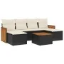 7-piece garden dining set with black synthetic rattan cushions by , Garden sets - Ref: Foro24-3260306, Price: 397,92 €, Disco...