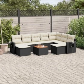 Garden sofa set 10 pieces with black synthetic rattan cushions by , Garden sets - Ref: Foro24-3257176, Price: 563,96 €, Disco...