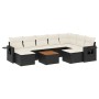 Garden sofa set 10 pieces with black synthetic rattan cushions by , Garden sets - Ref: Foro24-3257176, Price: 571,87 €, Disco...