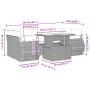 Garden set with 7 pieces of sofas and beige synthetic rattan cushions. by , Garden sets - Ref: Foro24-3268388, Price: 555,55 ...