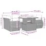Garden set with 7 pieces of sofas and beige synthetic rattan cushions. by , Garden sets - Ref: Foro24-3268388, Price: 588,85 ...