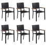 7-piece black garden dining set by , Garden sets - Ref: Foro24-3067903, Price: 599,41 €, Discount: %