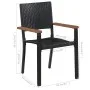Gartenspeiseset mit 7 Teilen in Schwarz von , Gartensets - Ref: Foro24-3067903, Preis: 561,56 €, Rabatt: %