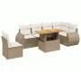Set sofás de jardín 7 piezas y cojines ratán sintético beige by , Garden sets - Ref: Foro24-3272220, Price: 558,48 €, Discoun...