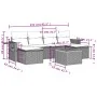 Set de comedor de jardín 7 pzas y cojines ratán sintético negro de , Conjuntos de jardín - Ref: Foro24-3257015, Precio: 391,2...