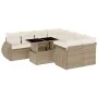 Set de sofás de jardín 9 pzas con cojines ratán sintético beige von , Gartensets - Ref: Foro24-3268428, Preis: 704,93 €, Raba...
