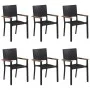 Gartenspeiseset mit 7 Teilen in Schwarz von , Gartensets - Ref: Foro24-3067809, Preis: 483,42 €, Rabatt: %