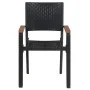 Gartenspeiseset mit 7 Teilen in Schwarz von , Gartensets - Ref: Foro24-3067809, Preis: 483,42 €, Rabatt: %