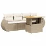 Garden sofa set with 5-piece synthetic rattan beige cushions by , Garden sets - Ref: Foro24-3272073, Price: 425,67 €, Discoun...