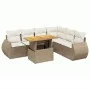 Set of 7-piece garden sofas and beige synthetic rattan cushions by , Garden sets - Ref: Foro24-3272213, Price: 559,15 €, Disc...