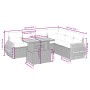 Gartensofagarnitur 7-teilig mit Kissen aus synthetischem Rattan in Beige. von , Gartensets - Ref: Foro24-3272213, Preis: 528,...