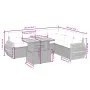 Set of 7-piece garden sofas and beige synthetic rattan cushions by , Garden sets - Ref: Foro24-3272213, Price: 559,15 €, Disc...