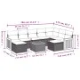 Garden sofa set 10 pieces with black synthetic rattan cushions by , Garden sets - Ref: Foro24-3260628, Price: 569,45 €, Disco...